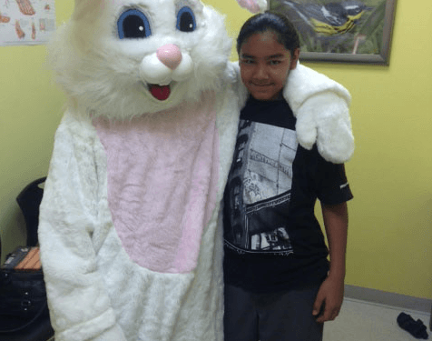 easter bunny at doctor