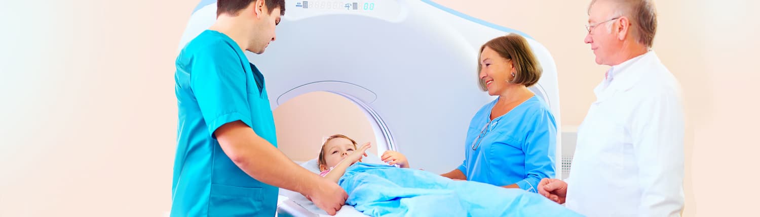 child getting MRI