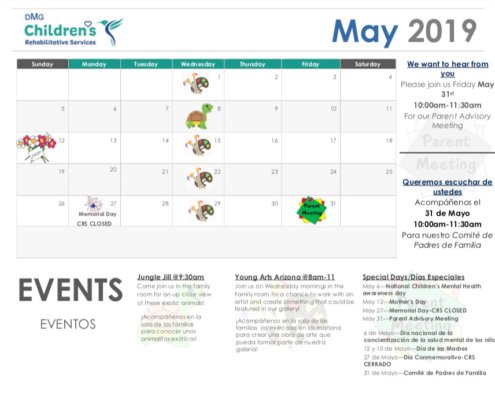 May Calendar