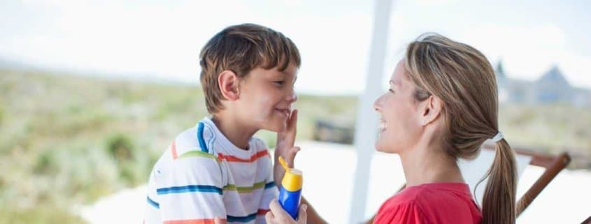 kids and sunscreen